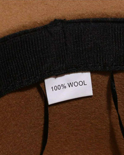 Chic Women's Wool Fedora Hat with Wide Brim and Charming Ribbon Bow - Ideal for Winter Events and Travel