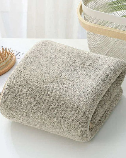 Supreme Comfort Striped Bamboo Coral Fleece Towel Set - Perfect for Bathing and Beaching