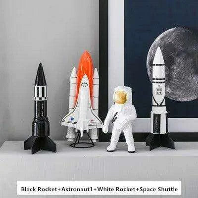 Cosmic Explorer Artisan Space Traveler Sculpture - Distinctive Celestial Decor