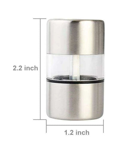Sleek Ceramic-Grinding Stainless Steel Salt and Pepper Mill Set for Effortless Seasoning