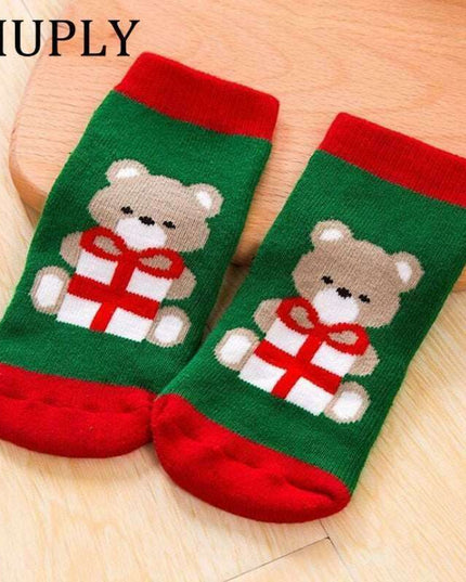 Festive & Snug: Holiday Cotton Socks for Babies