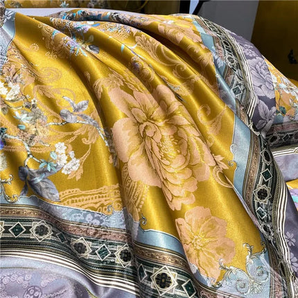 Vintage Birds & Blossom Duvet Cover Set – 4 Piece Luxury Bedding