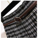 Timeless High-Waisted Plaid Maxi Skirt - Essential for Autumn-Winter