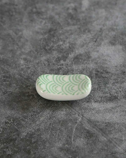 Elegant Square Ceramic Chopstick Holder - 1pc for Stylish Dining Experience