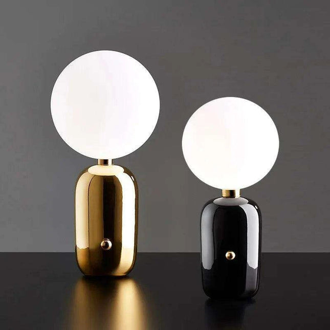 Scandinavian Elegance: Glass Table Lamp Set for Stylish Home Lighting