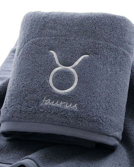 Celestial Zodiac Luxury Quick-Dry Cotton Towel Collection