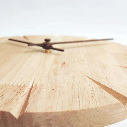 Stylish Contemporary Silent Wood Wall Clock