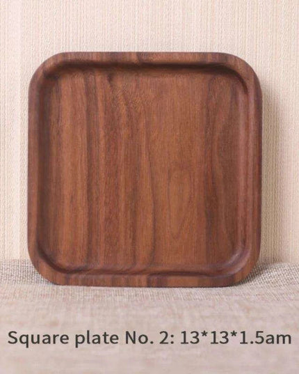 Luxury Black Walnut Serving Tray Collection - Exquisite Tableware for Upscale Dining