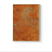 Golden Horse Abstract Canvas Painting for Home and Office Décor