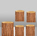 Customizable Wood Bark Elastic Fabric Cylinder Covers for Stunning Dessert Table Decor
