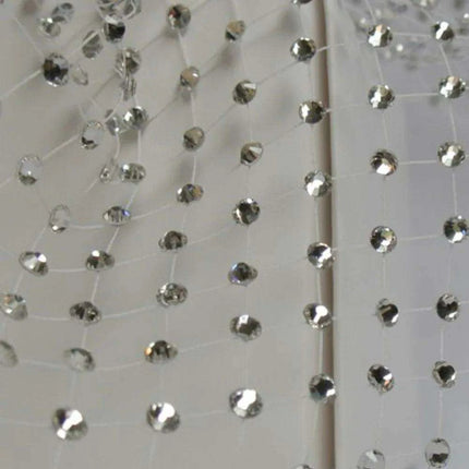 Crystal Elegance Rhinestone Mesh Costume Mask by Stonefans