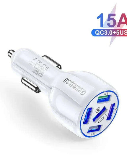 Multi-Device Quick Charge USB Car Charger for iPhone 12 and All Smartphones - Your Ideal Travel Companion