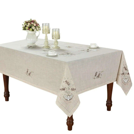 Tulip Elegance Embroidered Table Linens Collection