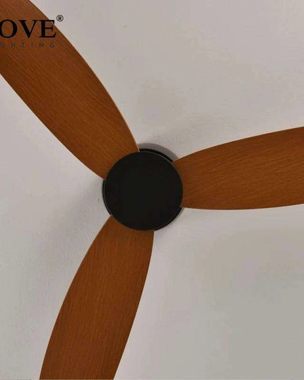 Modern Black and White Remote-Controlled Low Profile Ceiling Fan - 30W DC Motor - No Light - Sleek Design - 220V