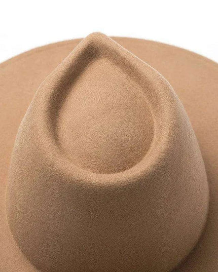 Chic Wide Brim Wool Felt Porkpie Fedora - Unisex Crushable Winter Hat for Formal Events, Parties, and Jazz Nights