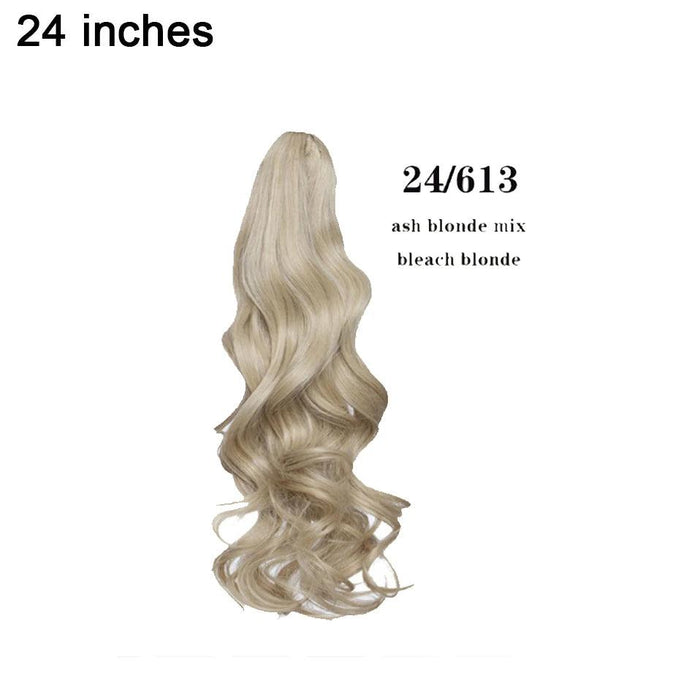 Effortless Glamour Long Wavy Clip-In Ponytail Extension for Instant Transformation