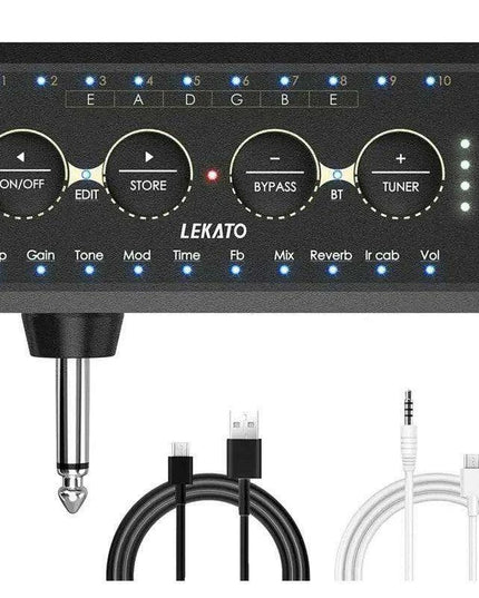 Portable Guitar Amplifier with Delay Effects - Lekato PA-1