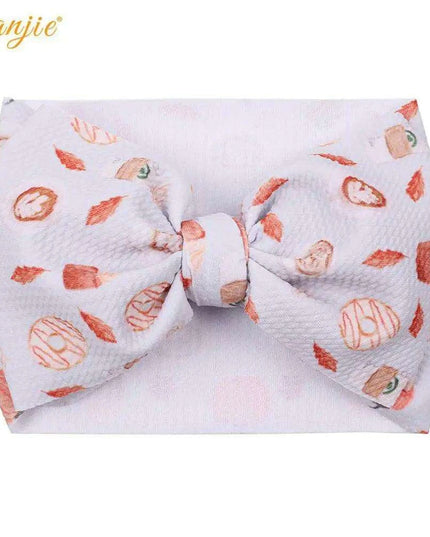 YANJIE 2023 Customizable Large Hair Bow Headband Set for Kids