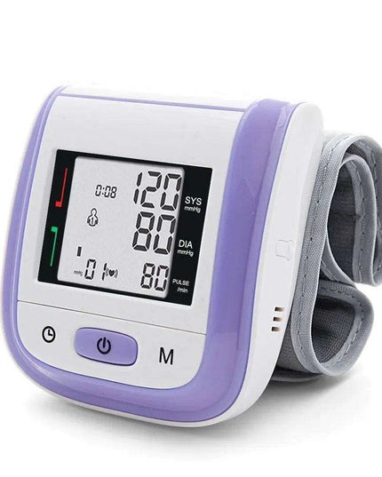 Wrist-Fit Digital Blood Pressure & Heart Rate Tracker for Optimal Health Monitoring