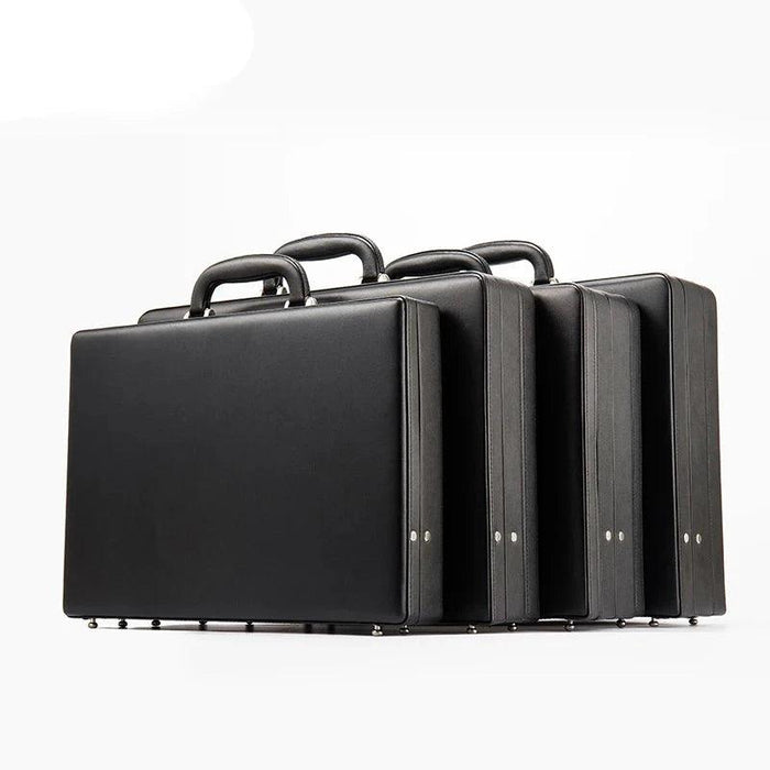 Luxury Leather Laptop Briefcase with Enhanced Security Features and Timeless Elegance