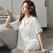 Luxe Satin Lace Pajama Set - Stylish Nightwear for Women
