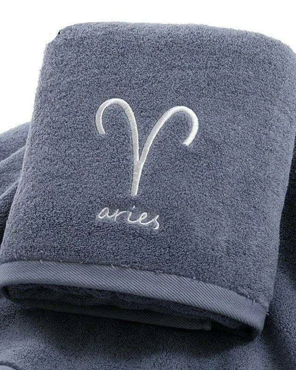 Celestial Zodiac Luxury Quick-Dry Cotton Towel Collection