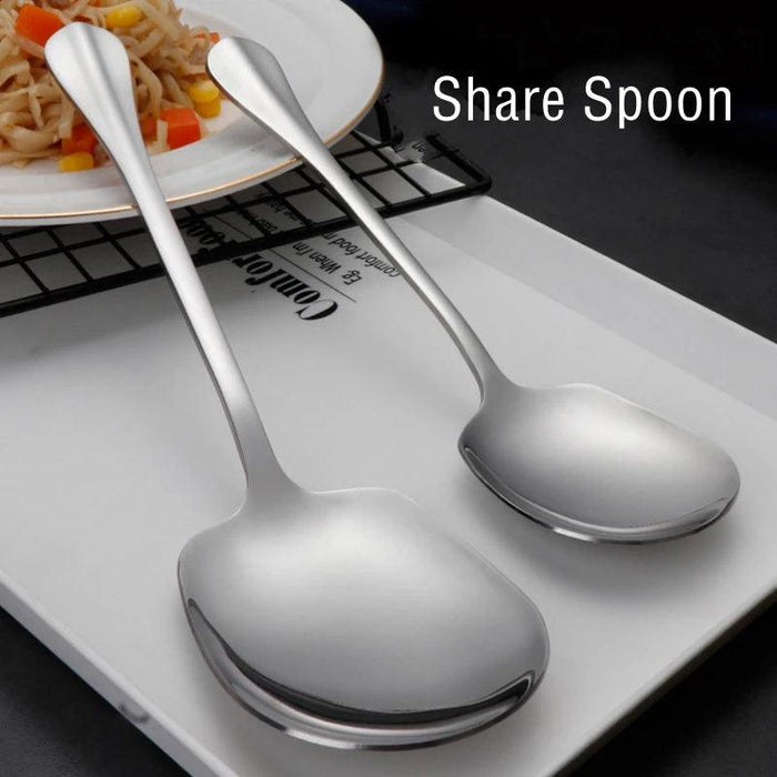Elegant Stainless Steel Serving Spoon for Refined Culinary Display