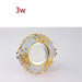 Luxurious Gold Resin Ceiling Fixture with Stylish Integrated Spotlights