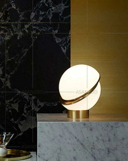 Contemporary White Sphere Table Lamp - Stylish Dual-Light Fixture for Home and Hospitality Spaces