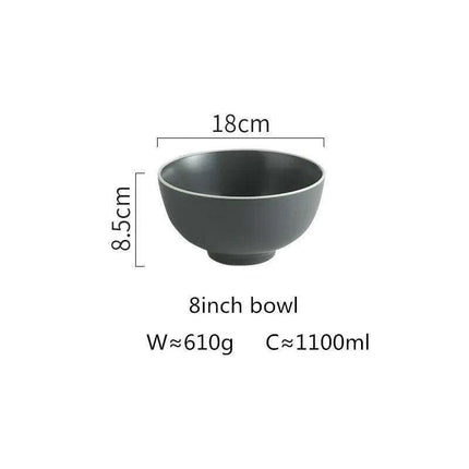 Elegant Customizable Gray Matte Ceramic Dining Collection for Memorable Gatherings