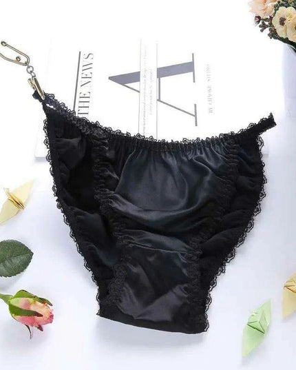 Opulent Plus Size Silk Satin Seamless Knickers for Women