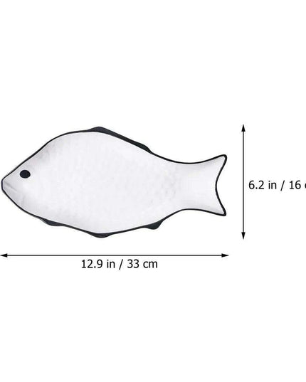Chic Ceramic Fish-Shaped Steamer Tray: Elevate Your Healthy Cooking Game