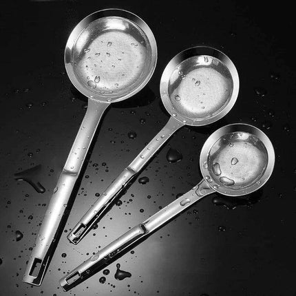 Effortless Cooking with Ergonomic Stainless Steel Skimmer Ladle