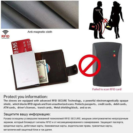 Premium RFID Business Wallet with Quick-Access Card Holder and Money Clip