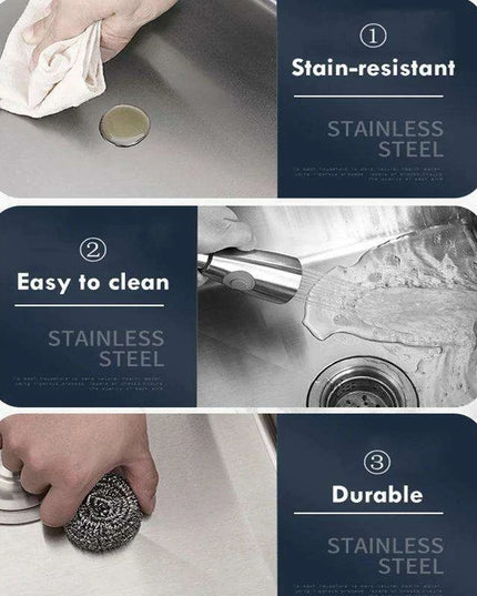 Premium 304 Stainless Steel Handmade Bar Sink Set with Rear Drain and Noise Reduction Features