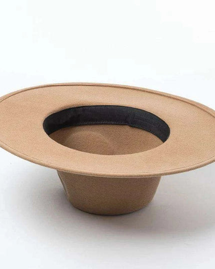 Chic Wide Brim Wool Felt Porkpie Fedora - Unisex Crushable Winter Hat for Formal Events, Parties, and Jazz Nights