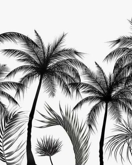 Tranquil Tropical Oasis 3D Wall Mural - Custom Sizes Available