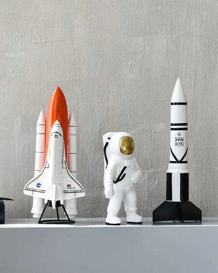 Cosmic Explorer Artisan Space Traveler Sculpture - Distinctive Celestial Decor