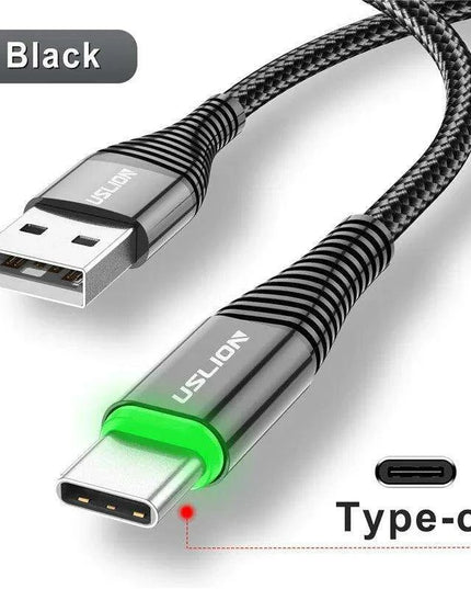 Lightning Speed 5A LED Micro USB Charging Cable - Stylish Data Sync with Illuminated Features