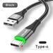 Lightning Speed 5A LED Micro USB Charging Cable - Stylish Data Sync with Illuminated Features