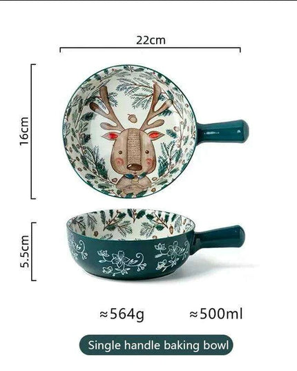 Whimsical Woodland Creatures Ceramic Dining Set for Enchanting Meals