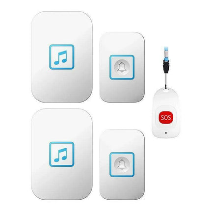 Advanced Wireless Doorbell System with Emergency Alert and Universal Plug Compatibility