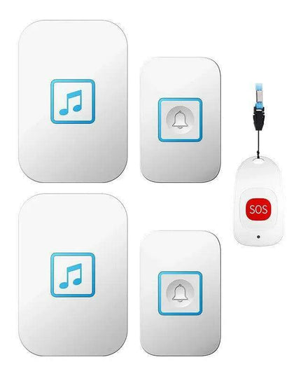 Advanced Wireless Doorbell System with Emergency Alert and Universal Plug Compatibility