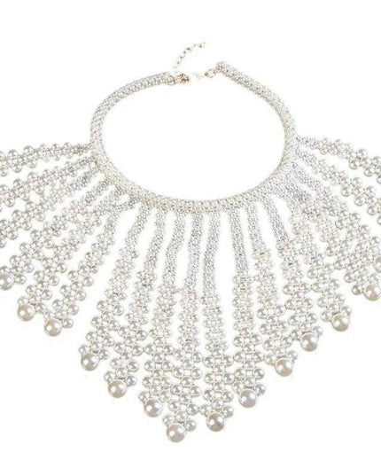 Pearl Elegance Choker and Body Chain Set