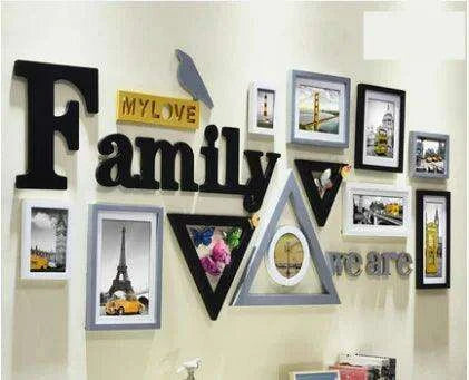 Rustic Charm 11-Piece Photo Frame Set for Cozy Home Decor