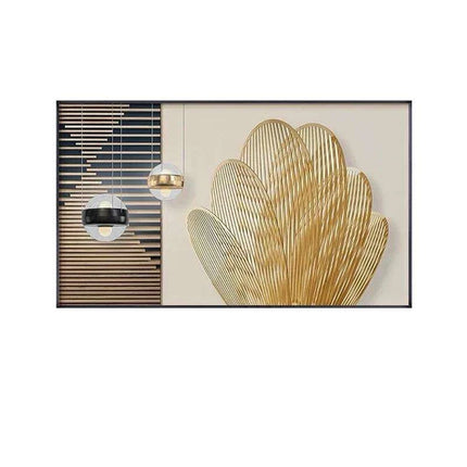 Nordic Gold: Exquisite Canvas Prints for Elegant Home Decoration