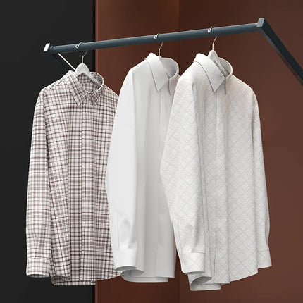 Electric Pull-Down Wardrobe Lift Rail with Smart Remote & Voice Control | Très Elite