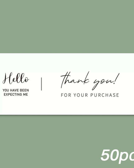 Charming "Nice To Meet You Too" Adhesive Thank You Seals - Pack of 20-50