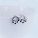 Chic Rose Gold Stainless Steel Stud Earrings with Roman Numeral Design - A Timeless Gift for Her