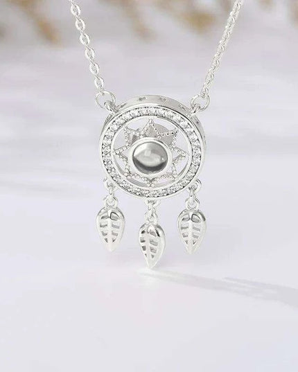 Personalized Dream Catcher Necklace - Meaningful Stainless Steel Gift for Friends with Custom Engraving